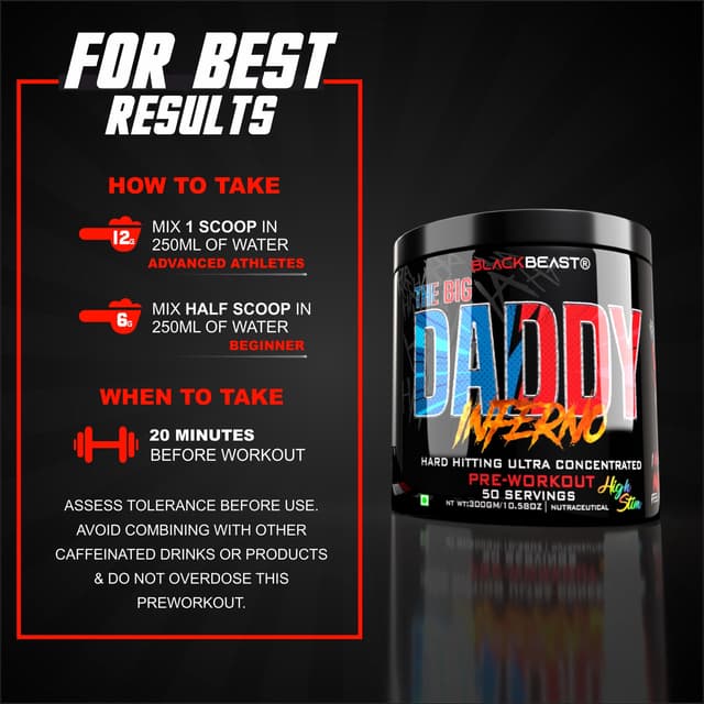 Black Beast The Big Daddy Inferno Pre-Workout - Black Magic - Image 15