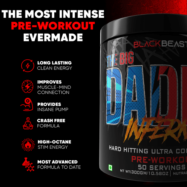 Black Beast The Big Daddy Inferno Pre-Workout - Black Magic - Image 10