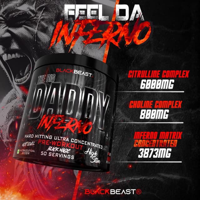 Black Beast The Big Daddy Inferno Pre-Workout - Black Magic - Image 2