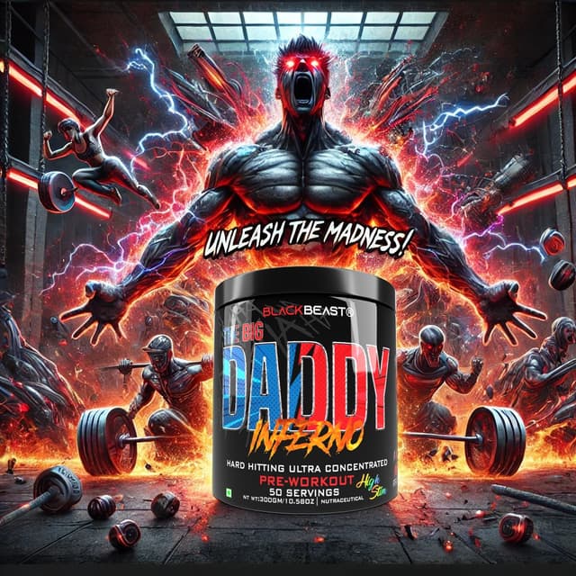 Black Beast The Big Daddy Inferno Pre-Workout - Black Magic - Image 16