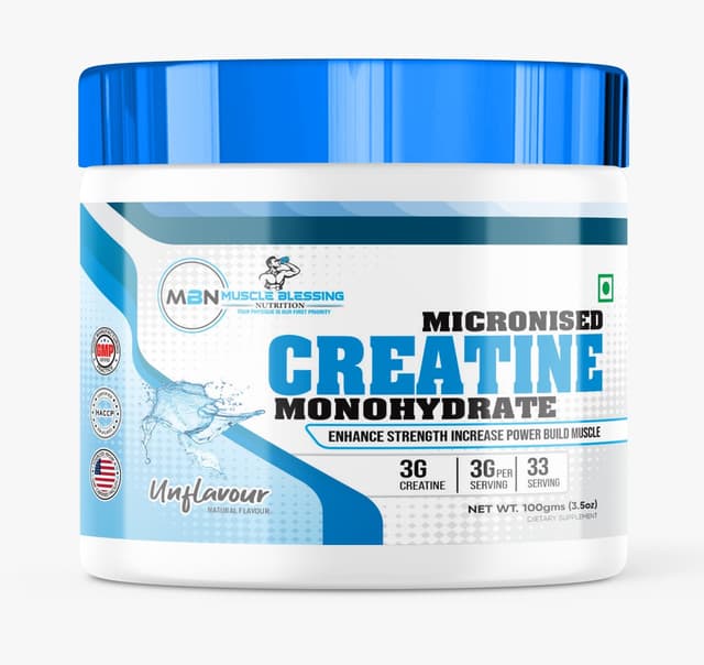 Creatine Monohydrate - 100Gm - Unflavour - Image 1