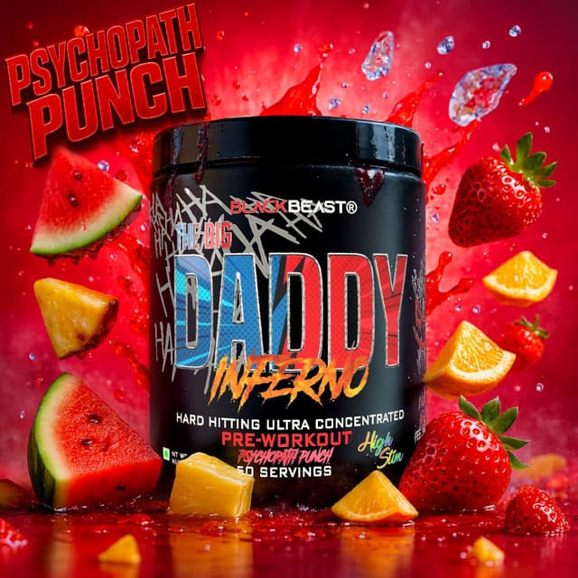 Black Beast The Big Daddy Inferno Pre-Workout - Black Magic - Image 18
