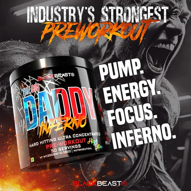Black Beast The Big Daddy Inferno Pre-Workout - Black Magic - Image 8